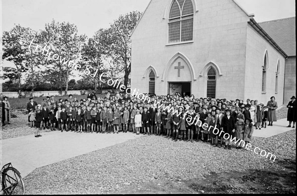 GROUP OUTSIDE CHURCH